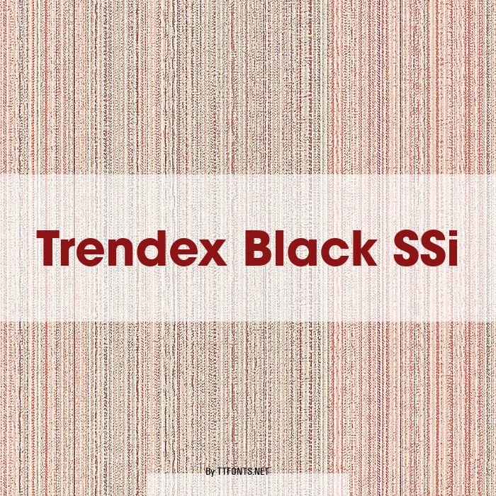 Trendex Black SSi example